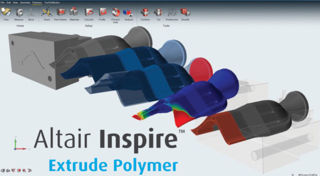 Altair Inspire Extrude Polymer ekstrüzyon akış simülasyon yazılımı