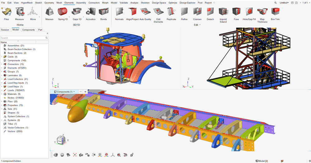 Yeni nesil HyperMesh, Altair HyperWorks arayüzü 