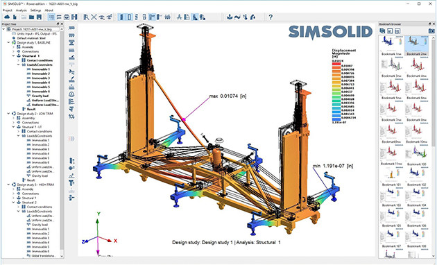 Altair SimSolid Kullanıcı Arayüzü
