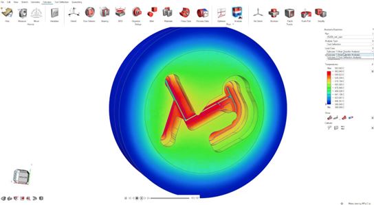 Altair Inspire Extrude Metal - Ekstrüzyon kalıbı ısı transferi analizi 