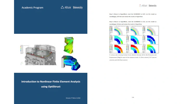 altair nonlinear sonlu elemanlar analizleri e-kitap