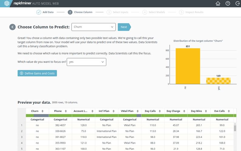 Altair RapidMiner Go 