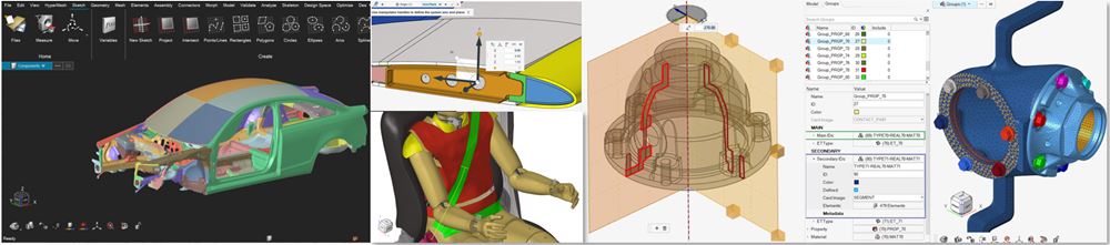 Altair HyperWorks FE modelleme 2022.1 