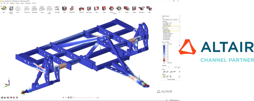 Altair SimSolid yapısal analiz 